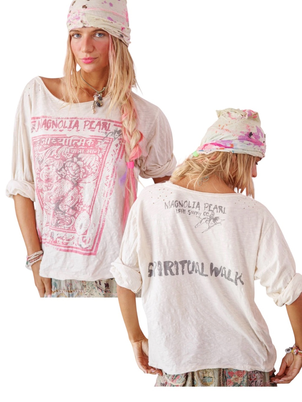 Magnolia Pearl SPIRITUAL WALK Graphic LS Tee
